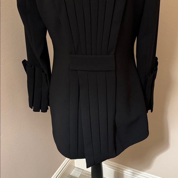 Anne Fontaine Black Pleated Blazer - Picture 8 of 12